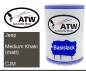 Preview: Jeep, Medium Khaki (matt), CJM: 500ml Lackdose, von ATW Autoteile West.